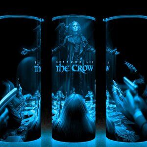 Glow in the Dark The Crow Brandon Lee 90s Action Movie Cup Mug Tumbler 20oz